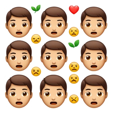 create an emoji set of a cartoonish character from china's bronze age of arts doing different emotions sticker