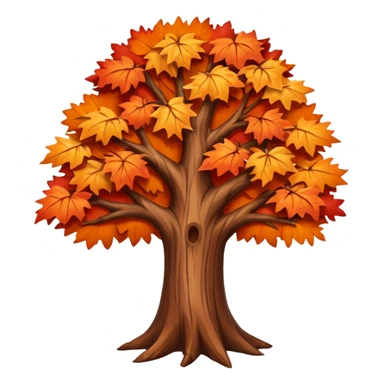 Autumn tree sticker