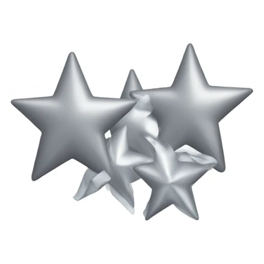 Silver stars sticker
