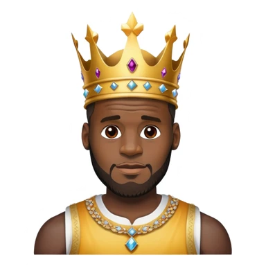 LeBron with a crown sticker