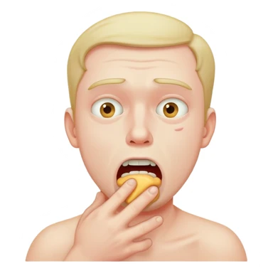 Guy choking himself sticker