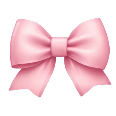 light pink bow on light pink bow sticker