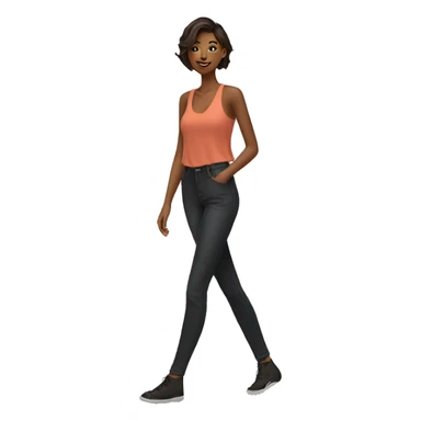 modeling walk sticker