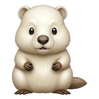 white beaver sticker