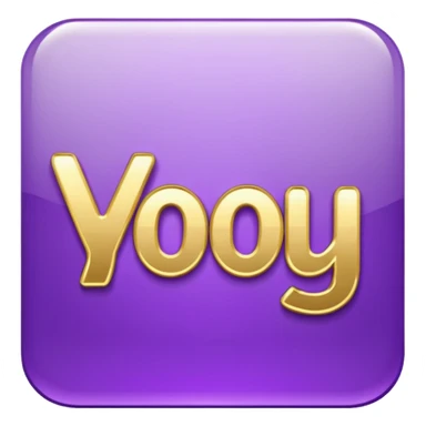 Shiny fancy purple text saying "YOU" sticker