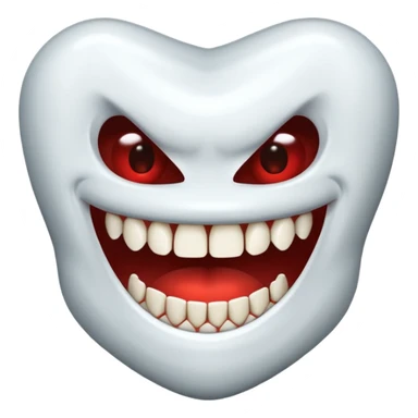 Hungry teeth sticker