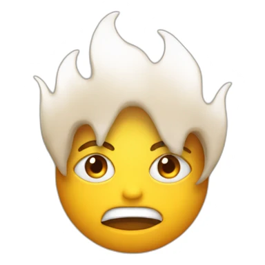 flamme avec des yeux sticker