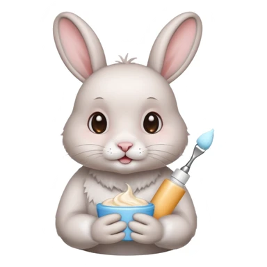  Rabbit doing skincare sticker