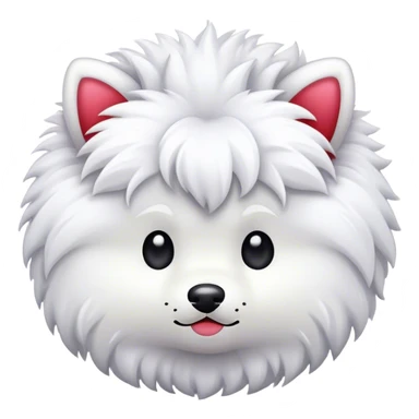 White pom sticker