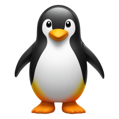 Penguin wearing a swim suit sticker