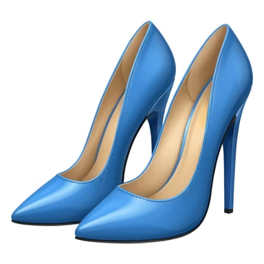 two heels with the blue colors  sticker