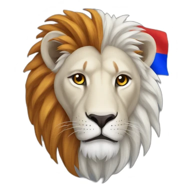 lion armenia flag sticker