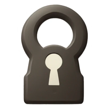 keyhole with a key going in sticker