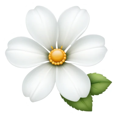 Weiße blume sticker