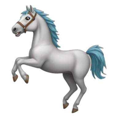 Cheval sur un oiseau sticker