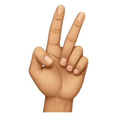 Mano asiendo seña de letra s sticker