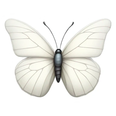 cute white butterfly sticker