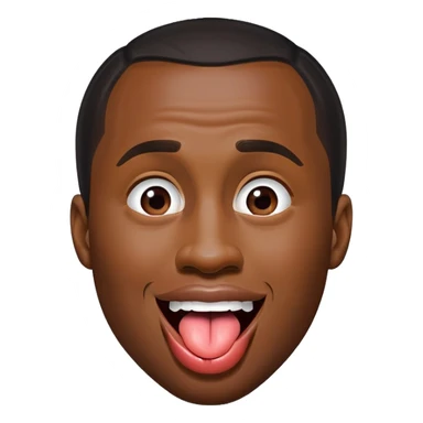 P Diddy with his tongue out sticker