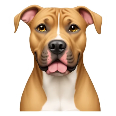 All Tan American Pitbull Mastiff Mixed  sticker