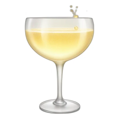 champagne in champagne saucer sticker