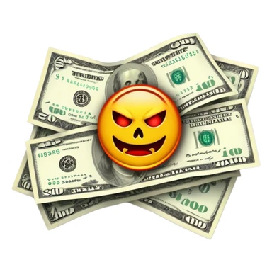 hellbucks, hell dollar bills sticker