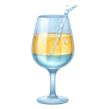 GLASS WITH FIZZ WATER WITHOUT STRAW sticker