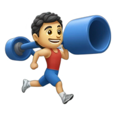 atividade fisica corrida sticker