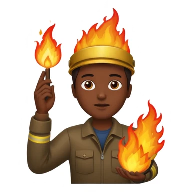 Dark souls holding fire in hand over head sticker