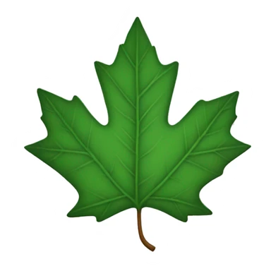 a maple leaf sticker