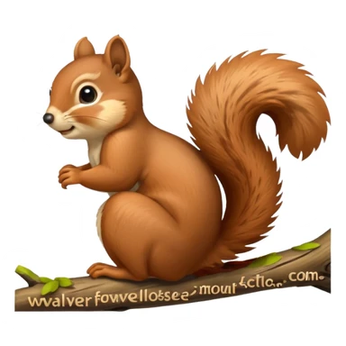 A squirrel sticker