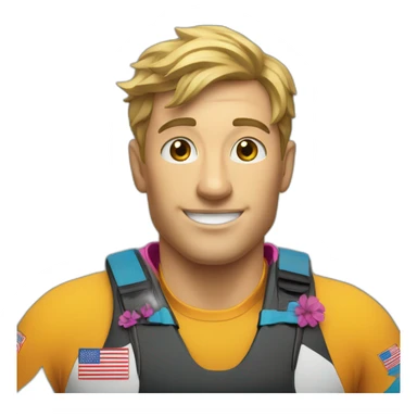 pro kayaker with lots of medals sticker