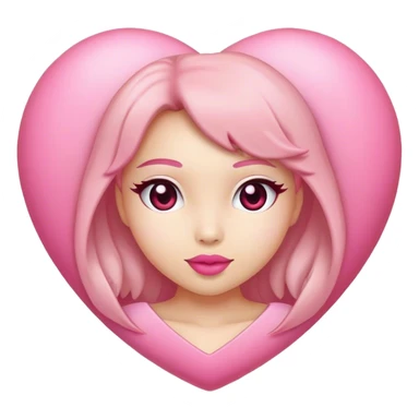 Coquette heart cute pink sticker