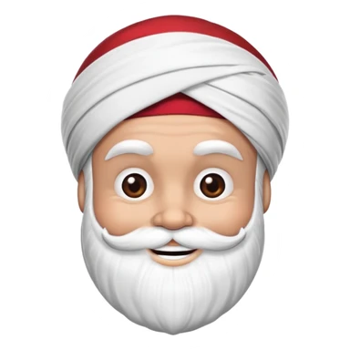 dark brown santa with turban sticker