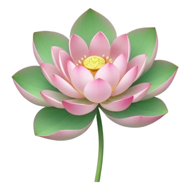 lotus flower with a pink bow sticker