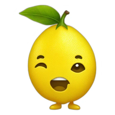 Citron qui marche sticker