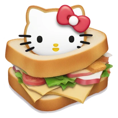 Hello kitty sandwich  sticker