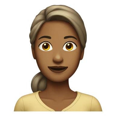 Woman smirking sticker