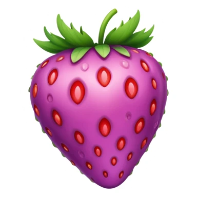 purple strawberry sticker