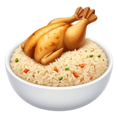 rice and chicken  sticker