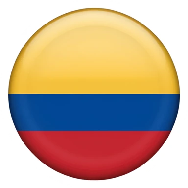 Bandera de colombia circular sticker