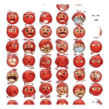 The red 100 regular emoji but make it say 60 instead sticker