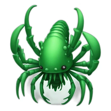 rift-scuttler-crustacean-emeraldgreen sticker