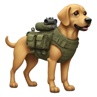 Dog special forces sticker