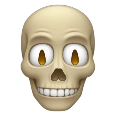 Tête de crâne sticker