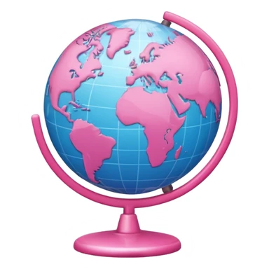 mix light pink dark pink and white girly globe with WWW in big letters under it.
It looks like an internet bar icon. sticker