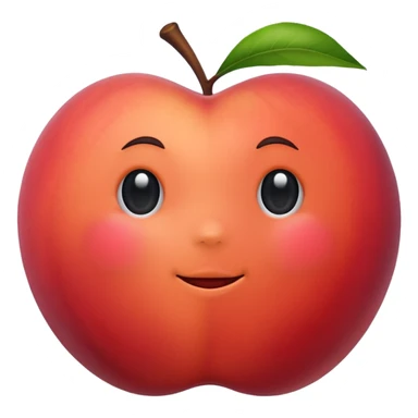 Peach slap hard red sticker