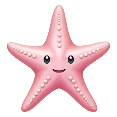 pastel pink starfish sticker