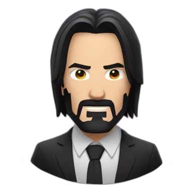 John wick in the party sticker