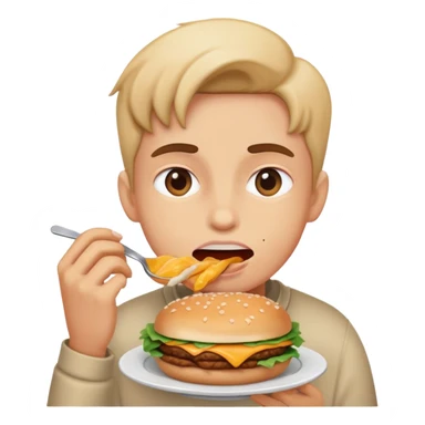 I won’t to eat sticker