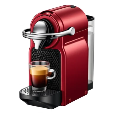 Nespresso dark red vertuo coffee capsule sticker